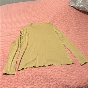 Gold Long Sleeve Top